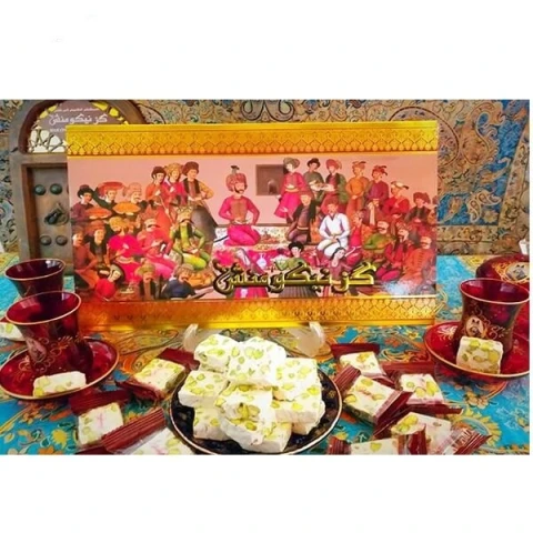 گز لقمه 40 درصد مغز پسته نیکومنش - 300 گرم