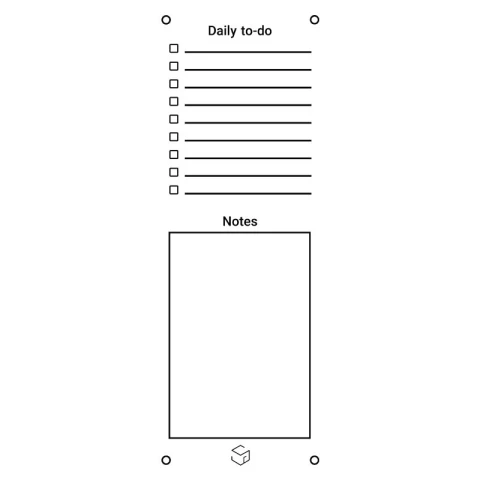 پلنر لیست کار مگنتی شفاف نسخه انگلیسی کد 1002