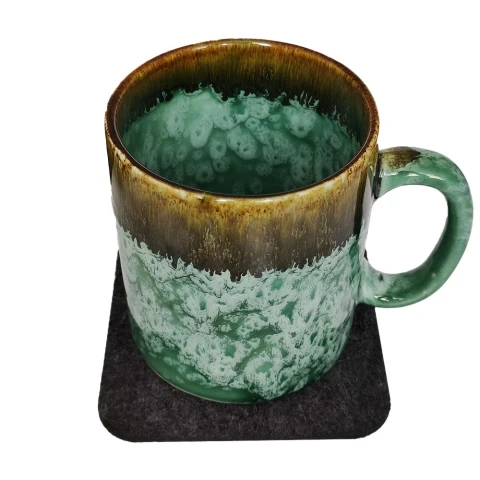 زیر لیوانی نمدی مدل دور گرد