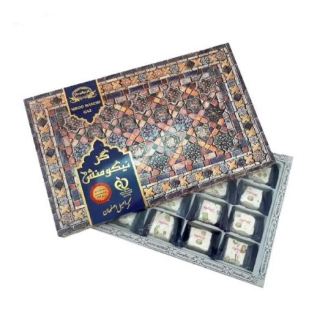 گز لقمه 10 درصد مغز پسته نیکومنش - 300 گرم