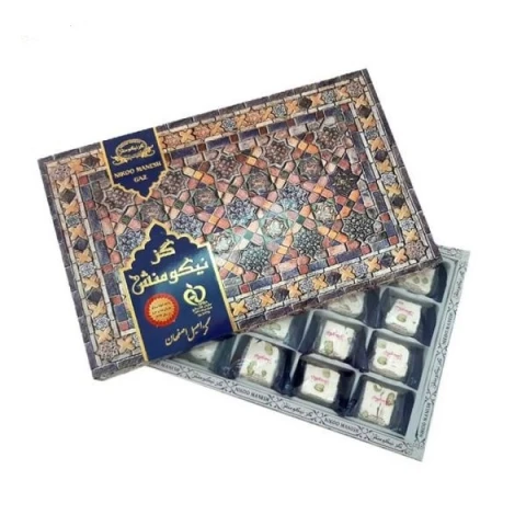 گز لقمه 10 درصد مغز پسته نیکومنش - 300 گرم