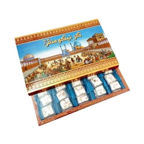 گز لقمه 18 درصد مغز پسته نیکومنش - 300 گرم