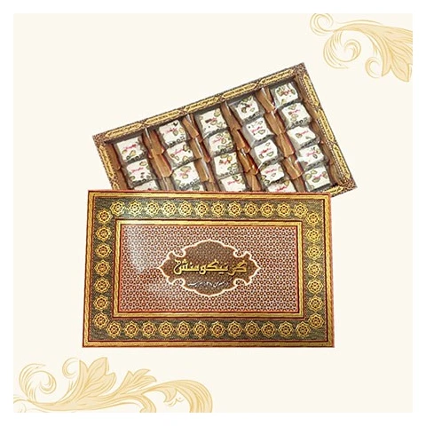 گز لقمه 28 درصد مغز پسته نیکومنش - 300 گرم